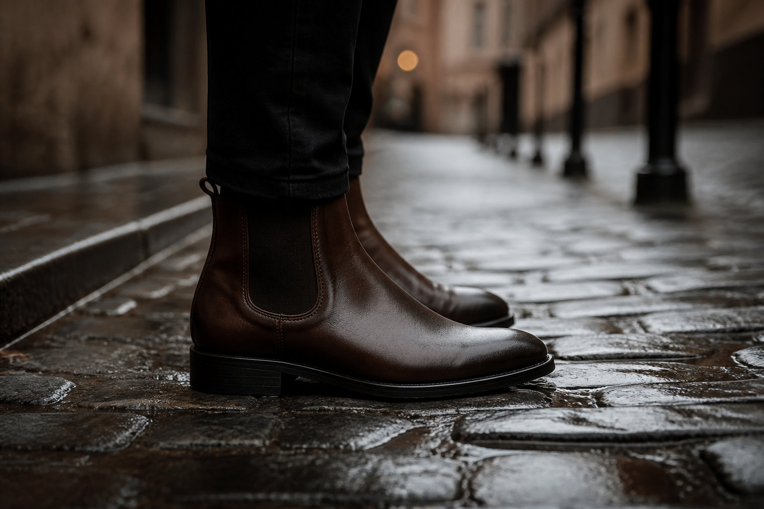 SELECTING APPROPRIATE FOOTWEAR FOR COBBLESTONES AND RAIN